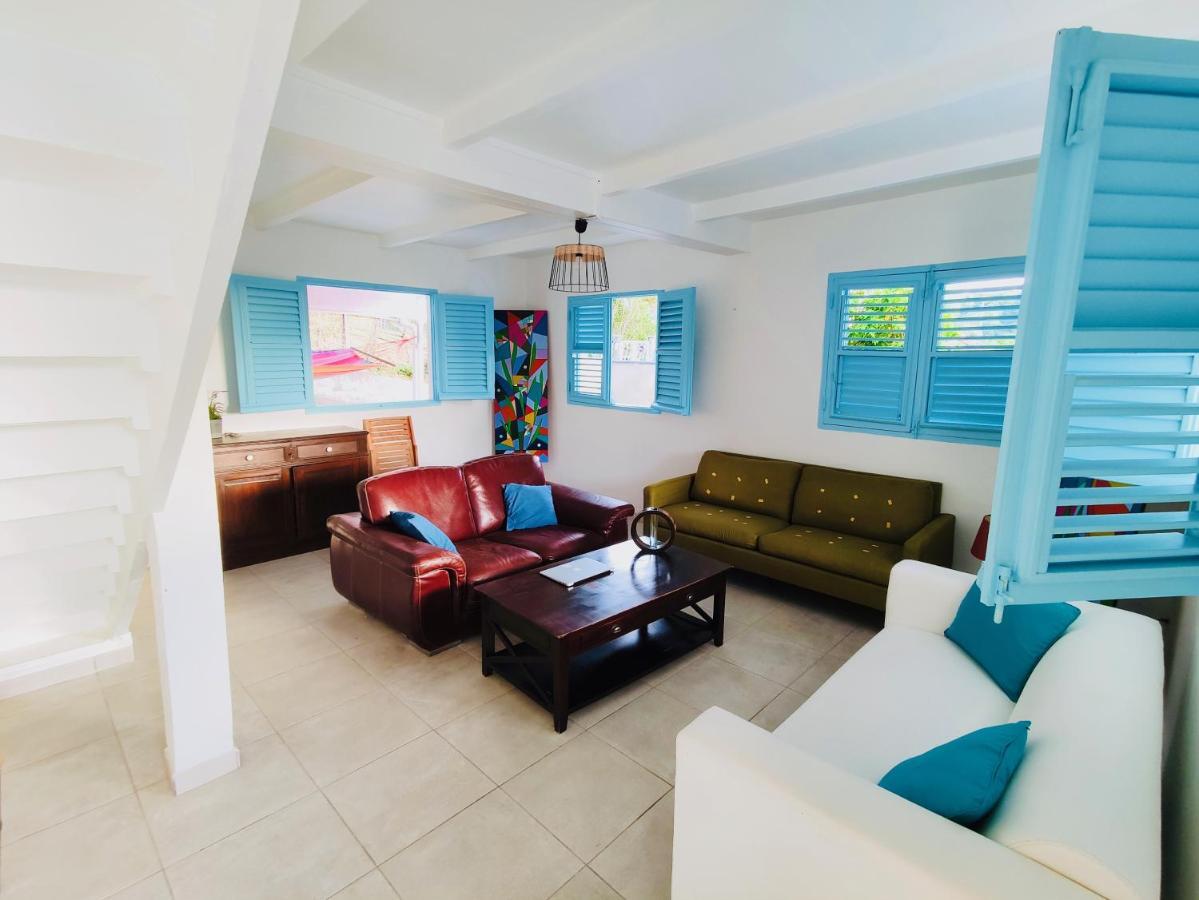 Location Maison Bleue Avec Piscine Privative Au Carbet Martinique Ле-Карбе Экстерьер фото